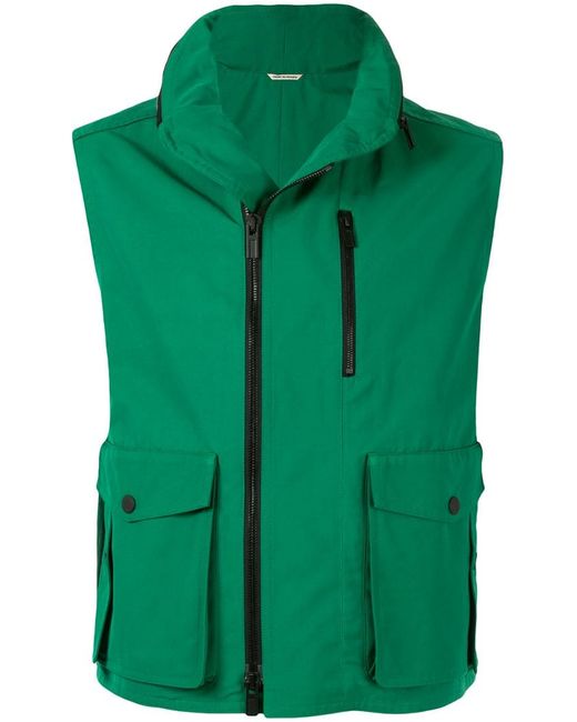 Hermès Pre-Owned concealed hood sleeveless jacket