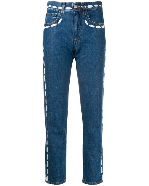 Moschino paint stroke jeans