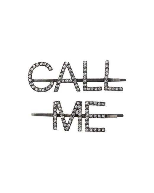 Saint Laurent embellished Call Me hair clips