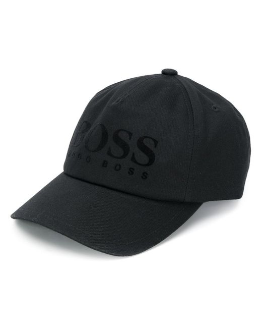 Hugo Boss logo print baseball cap