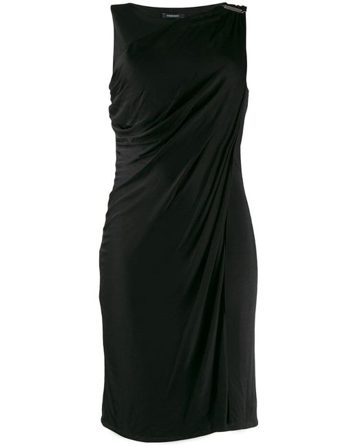 Versace Pre-Owned buckle detail draped dress
