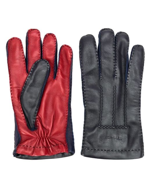 Etro two tone biker gloves