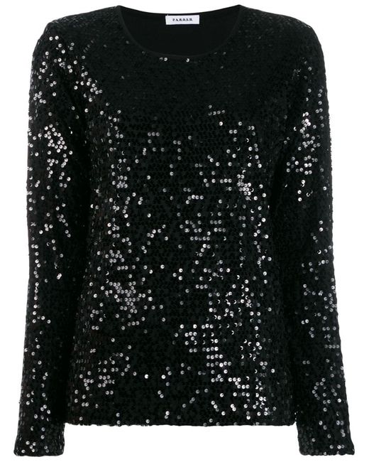 P.A.R.O.S.H. . sequinned long sleeved T-shirt