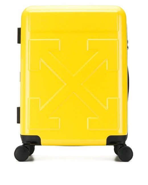 Off-White arrow and quote luggage