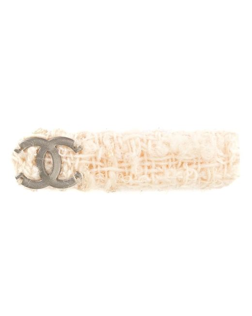Chanel Pre-Owned interlocking CC knitted hair barrette