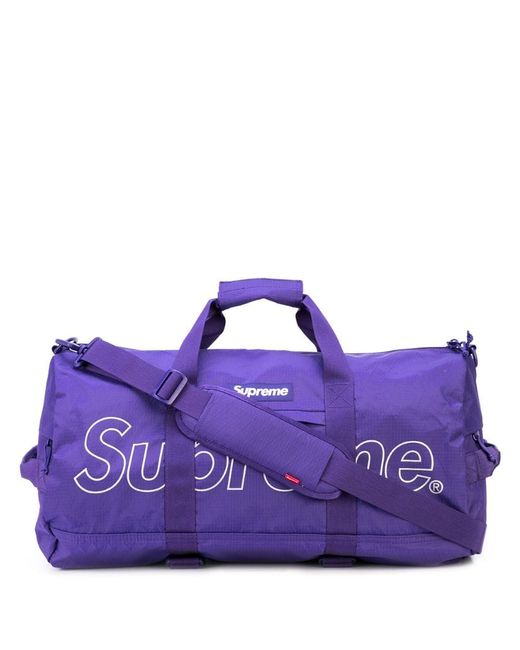 Supreme logo print duffle bag