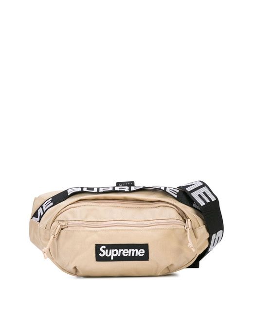 Supreme logo patch belt bag