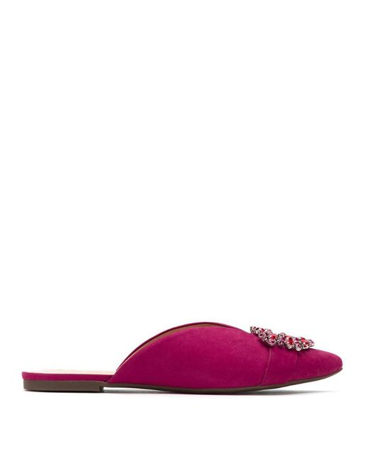 Schutz embellished pointed-toe slippers