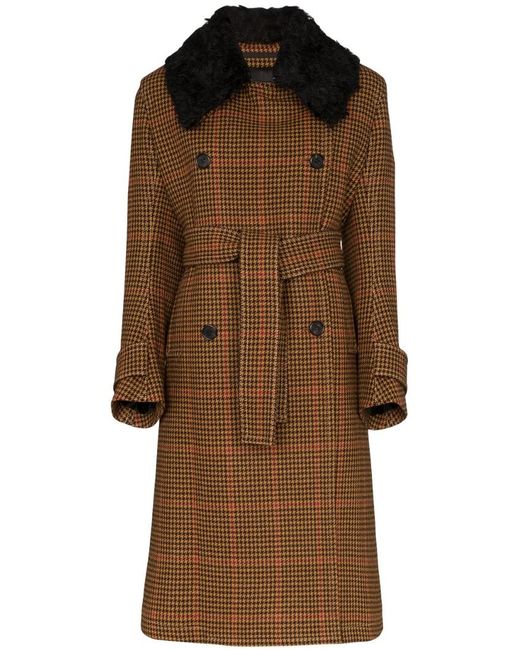 Wales Bonner Houndstooth checked coat
