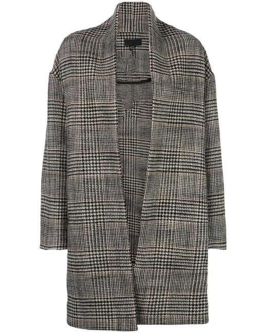 Nili Lotan oversized check pattern coat