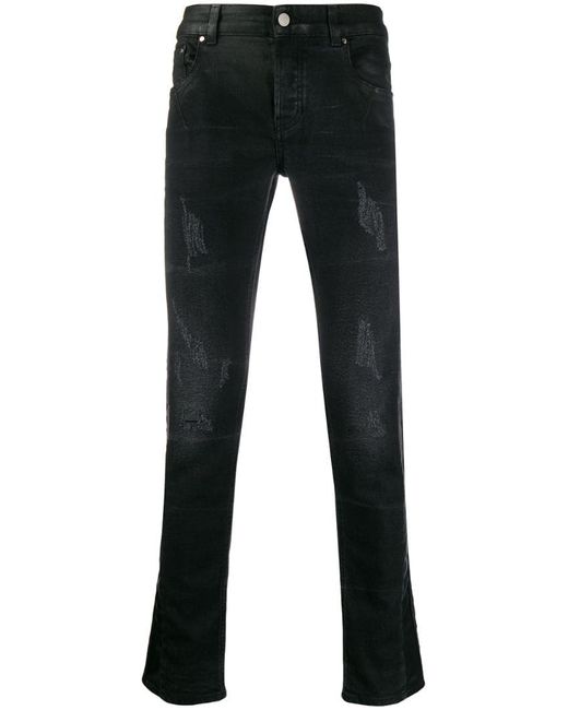 Les Hommes distressed skinny jeans