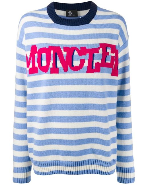 Moncler Grenoble striped logo sweater