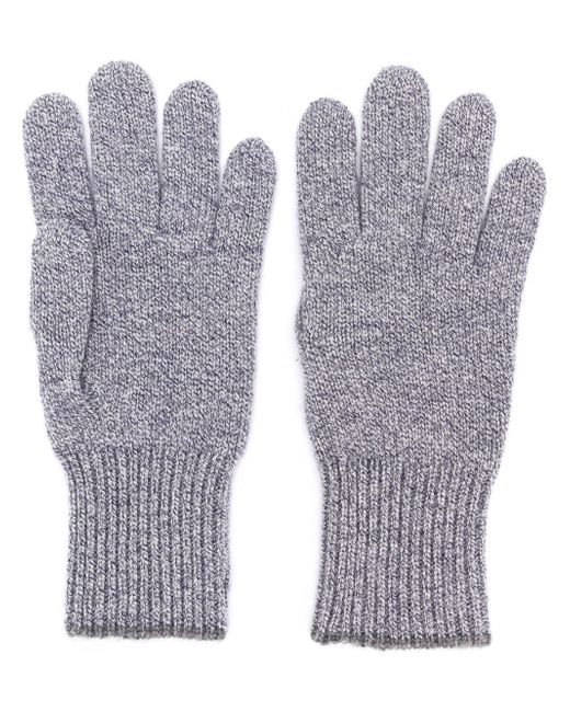 Brunello Cucinelli contrast trim gloves