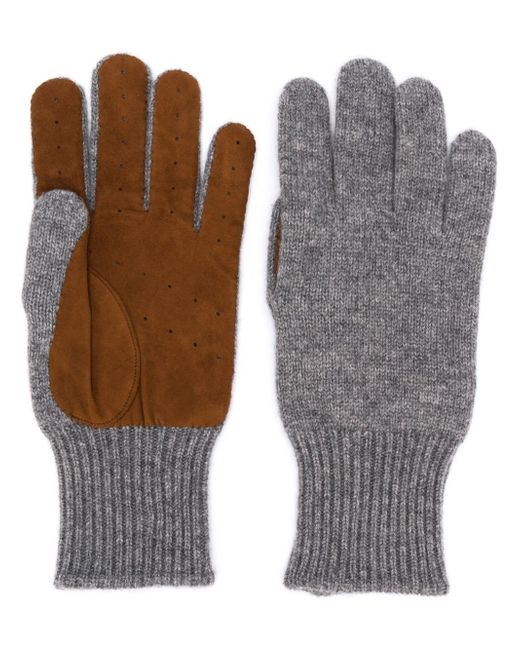 Brunello Cucinelli perforated gloves