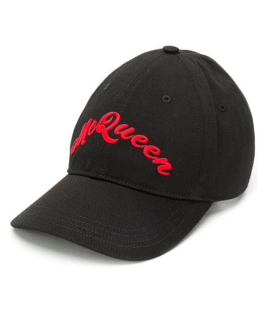 Alexander McQueen embroidered signature baseball hat
