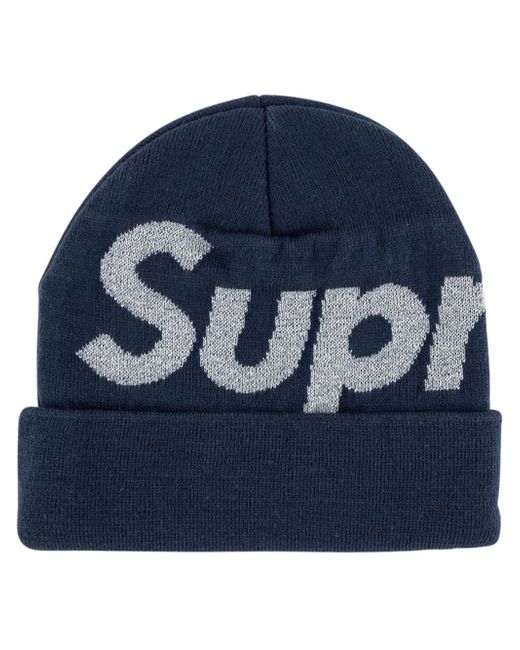 Supreme big logo beanie hat