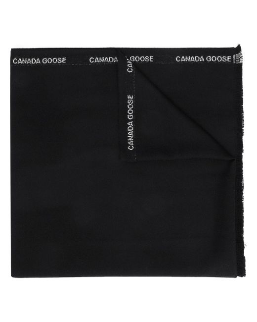 Canada Goose logo detail scarf