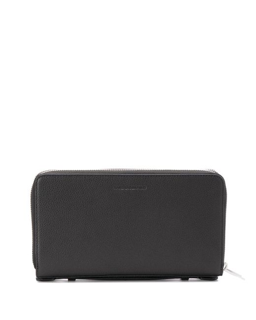 Karl Lagerfeld double zip top handle wallet