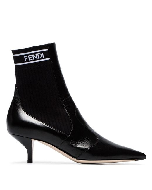 Fendi 45 stretch ankle boots
