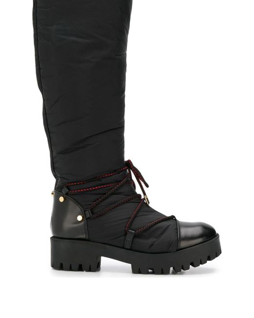 Emporio Armani ridged sole boots