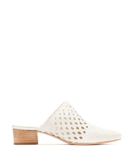 Sarah Chofakian pointed toe leather mules
