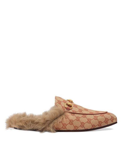 Gucci Princetown GG canvas slipper