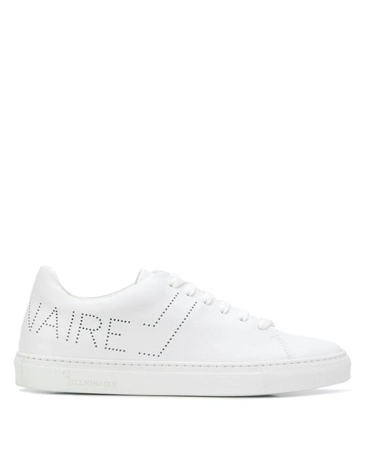 Billionaire perforated logo sneakers