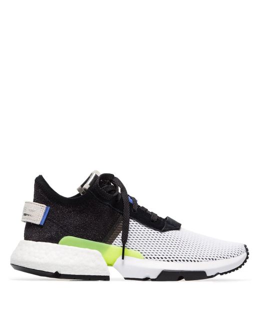 Adidas and black Pod S31 mesh sneakers