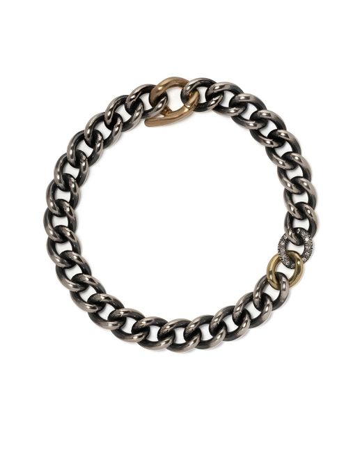 Hum 18kt diamond chain bracelet