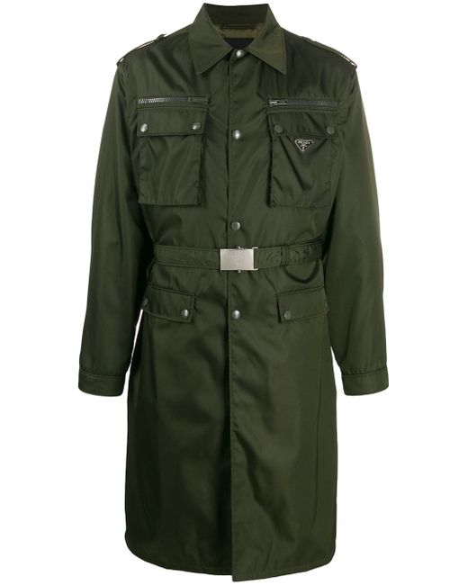Prada military trench coat