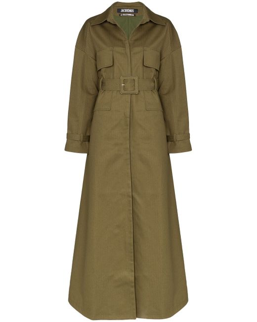 Jacquemus single-breasted belted trench coat