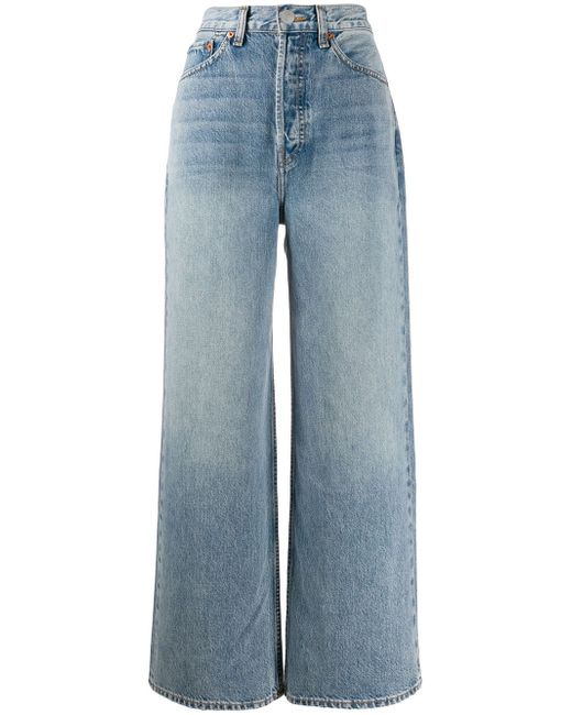 Re/Done wide-leg flared jeans