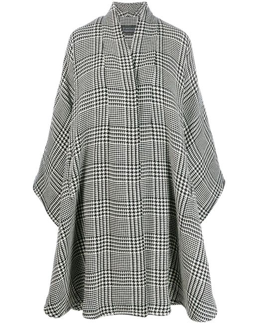 Gianluca Capannolo oversized houndstooth cape