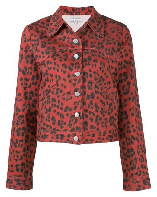 Miaou leopard Lex denim jacket