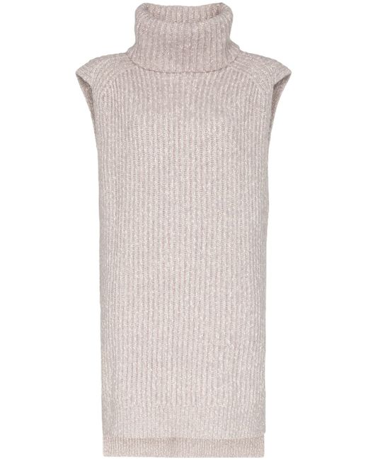See by Chloé turtleneck sleeveless knit jumper