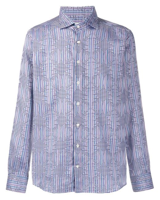 Etro all-over print shirt