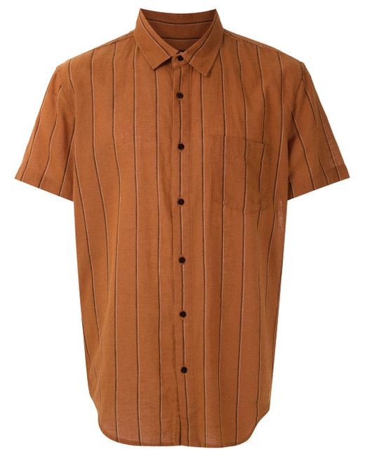 Osklen striped short sleeved shirt