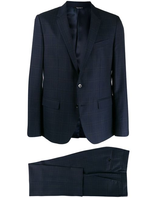 Dolce & Gabbana checked single breasted suit
