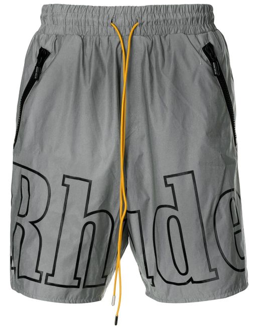 Rhude logo-print swimming trunks