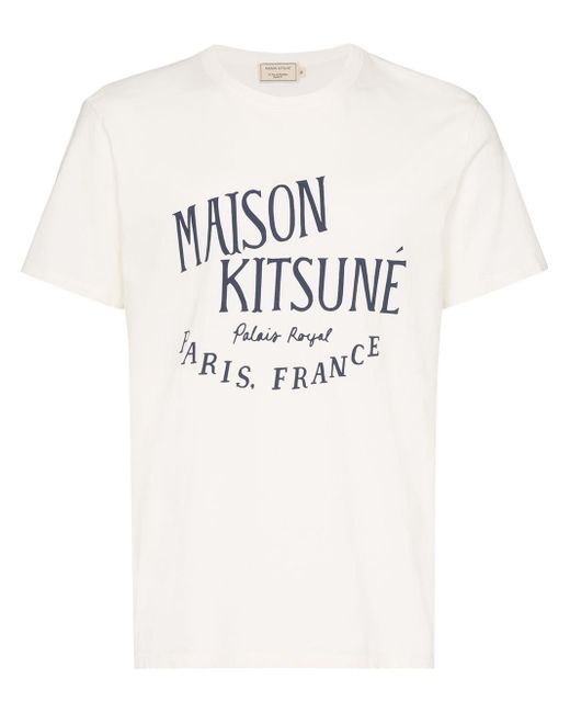 Maison Kitsuné logo print T-shirt