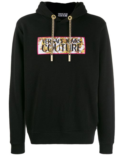 Versace Jeans Couture logo print hoodie