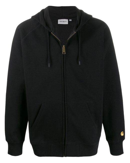 Carhartt Wip zipped drawstring hoodie