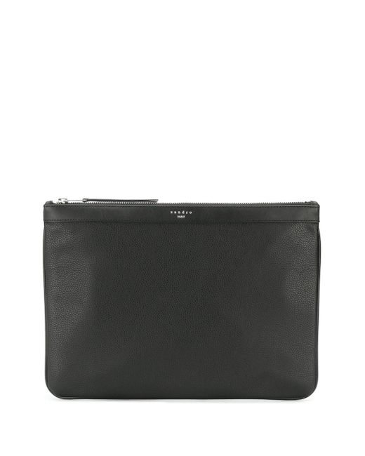 Sandro grained clutch.