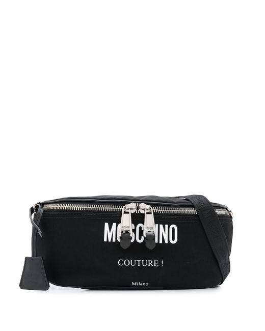 Moschino logo print belt bag