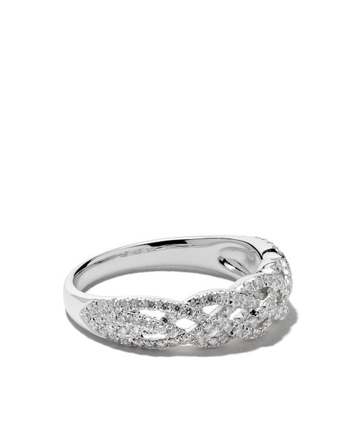 Wouters & Hendrix 18kt Braided Diamond ring