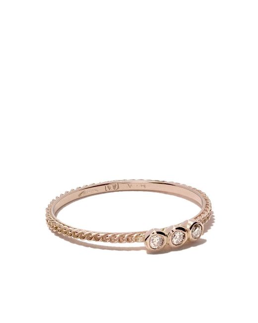 Wouters & Hendrix 18kt rose gold Chain Diamond ring