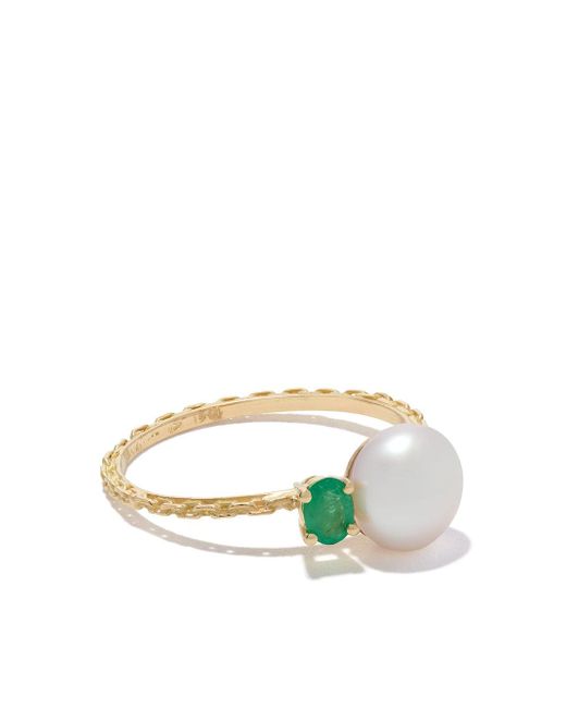 Wouters & Hendrix 18kt Emerald Pearl ring