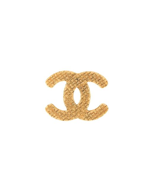 Chanel Pre-Owned CC Logos Brooch