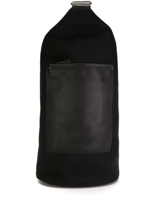 Troubadour Fabric Leather Barrel Bag