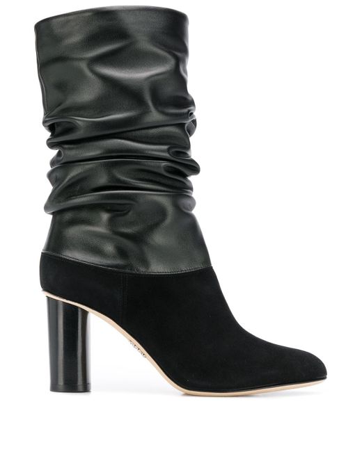 Rodo ruched mid-calf boots